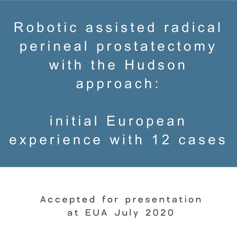 Robotic assisted radical perineal prostatectomy with Hudson approach
