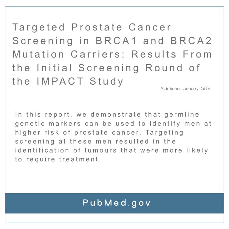 Targeted prostate cancer screening in BRCA1 and BRCA2