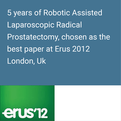 5 Year of Robotic Assisted Laparoscopic Radical Prostatectomy