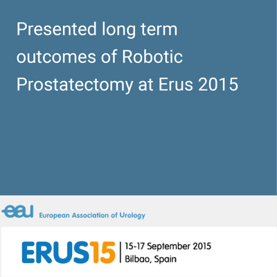 Presented long term outcome of robotic prostatectomy